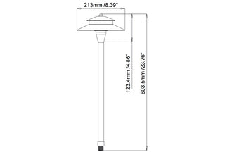 BrilliantScapes G4 Solid Brass Path Light - BSPL10B