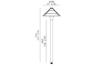 BrilliantScapes G4 Solid Brass Path Light - BSPL78B