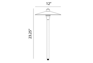 BrilliantScapes G4 Solid Brass Path Light - BSPL79B