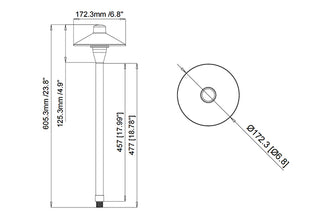 BrilliantScapes G4 Solid Brass Path Light - BSPL01B